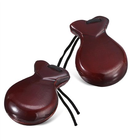 Geroosaty 2 PCS de Castagnettes Espagnoles avec Corde D'Environ 8