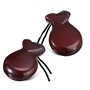Geroosaty 2 PCS de Castagnettes Espagnoles avec Corde D'Environ 8