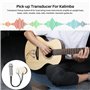 Giyofom Microphone de contact piézoélectrique 3 micros transducteurs avec prise jack pour Kalimba