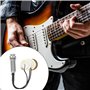 Giyofom Microphone de contact piézoélectrique 3 micros transducteurs avec prise jack pour Kalimba