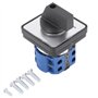 Jemcgrl Commutateur Électrique 660V 20A 4 Pôles 2 Positions Sélecteur Rotatif Universel Commutateur D'Inversion De Moteur Électr