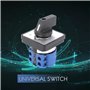 Jemcgrl Commutateur Électrique 660V 20A 4 Pôles 2 Positions Sélecteur Rotatif Universel Commutateur D'Inversion De Moteur Électr