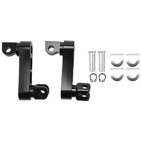Boerunid Repose-pieds réglable passager pour moto - Fixation routière - Support d'extension pour B