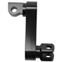 Boerunid Repose-pieds réglable passager pour moto - Fixation routière - Support d'extension pour B
