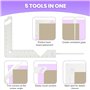 Wisboey Kits de Reliure de Livre 5 en 1, Outil de Couverture de Reliure pour Créer un Outil de Bricolage de Couverture de Livre