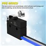 Comphic Mini Interrupteur de Fin de Course Étanche IP67 avec Levier Amovible WS1 Noir