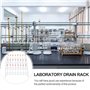 Dsdhuf Râtelier de Séchage en Métal pour Laboratoire, Support Mural/ÉTendoir SéChage en Verre Laboratoire Autoportant