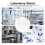 Dsdhuf Râtelier de Séchage en Métal pour Laboratoire, Support Mural/ÉTendoir SéChage en Verre Laboratoire Autoportant