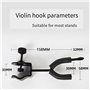 Dsdhuf Cintre de Violon pour Microphone ou Pupitre de Partition, Crochet de Violon pour Spectacles sur Scène, Accessoires de Vio