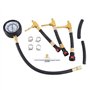 Qaautor Testeur de Réparation Automobile Manomètre de Pression de Carburant de Voiture Manomètre D'Essence avec Connecteur 6.3 7