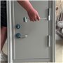 Qaautor Outil de Réglage de Charnière de Porte 2 Pièces, Outil de Réglage de Charnière de Porte Commerciale, Outil de Réparation