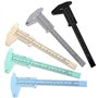Krytavo 10 Pièces 150 Mm Mini Calibre en Plastique Calibre un Coureur Calibre un Double Échelle Outil de Mesure avec Jauge Couli