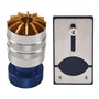 Geieold Extracteur de verre - Couvercle en verre - Ouvre-montre - Plateforme pour retirer la montre - Bleu