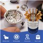 Geieold Extracteur de verre - Couvercle en verre - Ouvre-montre - Plateforme pour retirer la montre - Bleu, bleu