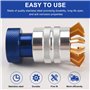 Geieold Extracteur de verre - Couvercle en verre - Ouvre-montre - Plateforme pour retirer la montre - Bleu, bleu