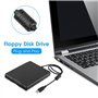 FVZWKHD Lecteur de Disquette USB 3,5 Pouces Externe Portable 1,44 Mo FDD Lecteur de Disquette pour Windows 7 8 2000 XP Vista PC 