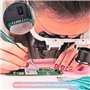 YEHEI Loupe avec Lumière 2Led 8X/15X/23X Loupes Télescopiques Lunettes pour Outil de Réparation de Montre de Soudage Électroniqu