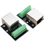 YEHEI Carte de Dérivation de Connecteur de Prise Ethernet RJ45 4 Pièces, Carte de Connecteur 2,54 Mm, Terminal Adaptateur Réseau