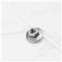 ECSiNG 50Pcs M6x1.0 19MM OD Écrou Autobloquant à Bride Hexagonale élargie Écrous à Bride Hexagonale en Acier Au Carbone pour L'i
