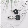 ECSiNG 4pcs Interrupteurs à Clé 12mm SPST Pièce de Réparation pour Interrupteur à Clé électronique 12mm 2 Positions Interrupteur