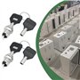 ECSiNG 4pcs Interrupteurs à Clé 12mm SPST Pièce de Réparation pour Interrupteur à Clé électronique 12mm 2 Positions Interrupteur