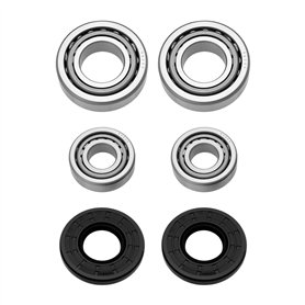 ECSiNG Lot de 2 Roulements de Roue 30203 30205 Roulements 25x52x7mm Bague d'étanchéité Compatible avec ALKO Essieu sans Frein Ju