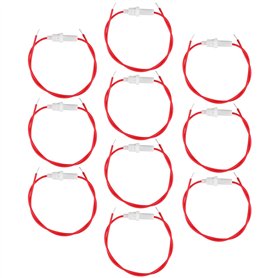 ECSiNG 10PCS Porte-fusibles de Voiture Câble de Connexion de 25cm de Long pour Fusibles Fins de Taille 5x20mm Convient Aux Fusib