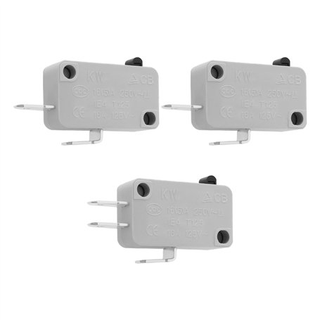 ECSiNG Interrupteur Verrouillage de Porte Four à Micro-ondes 16A 125/250V Contact Argenté Interrupteur Porte 2 Pièces Interrupte
