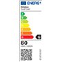 72140 Ventilateur de plafond d'intérieur à cinq pales et une lampe Bendan de 132 cm, finition blanc avec verre opale dépoli