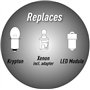 Litexpress LXB525 2 modes d'éclairage réglables Module LED 525 ou 55 lumens pour lampes de poche Maglite 3-6 C/D