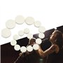 Yipaisi lot de 17 coussinets en cuir pour une clarinette de rechange durable pour les accessoires d'instruments à vent de mouton