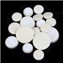 Yipaisi lot de 17 coussinets en cuir pour une clarinette de rechange durable pour les accessoires d'instruments à vent de mouton