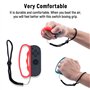 Mcbazel Poignée de boxe avec dragonnes pour NS Switch/Switch OLED Joy-Con Fitness Boxing Game Bleu Rouge