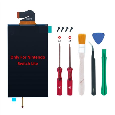 Tolesum TFT LCD Écran Tactile de Rechange Remplacement Numérique avec Kits de réparation pour Nintendo Switch Lite