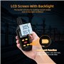Mcbazel 3 en 1 Détecteur EMF Numérique, Détecteur de Rayonnement Numérique Portable avec Rétroéclairage LCD pour Inspecter Maiso