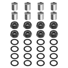 eMagTech Planche à roulettes de Vitesse Kit Standard de Planche à roulettes Rondelles Spacers Écrous pour Palier Réparation Reco