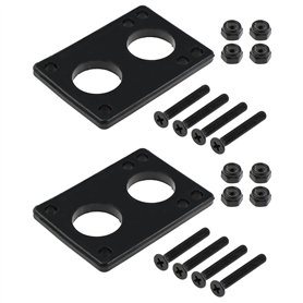 eMagTech 10pcs 6mm Joint de Planche à roulettes Longboard Riser Pads avec Pont Nail Skate Accessoires Réparation Absorption des