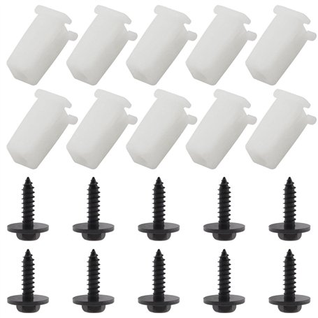 eMagTech 20x 6549354 90BG17K657AA Aile de Pare-Chocs Avant Écrou Expansible et Vis Tuyaux de Direction Assistée Compatibles avec