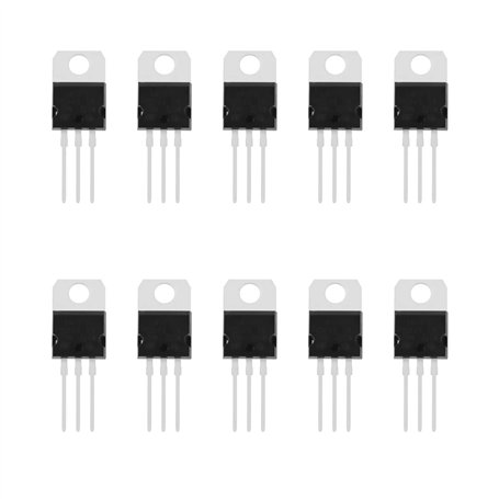 eMagTech 10PCS LM317 LM317T Régulateurs de Tension Réglables à 3 Bornes 1.2-37V 1.5A TO-220 Package pour Électroniques Bricolage