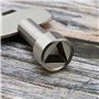 4pcs Triangle Clé Poubelle en Métal Clé en Plastique Accessoires pour 70L Extérieur Peel Poubelle Triangle Côté Longueur 7-9mm