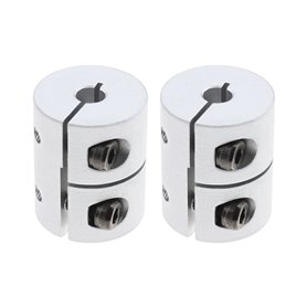 eMagTech 2pcs 5mm à 8mm Coupleurs d'arbre Boîtier en Alliage d'aluminium Accouplement Rigide Compatible avec Ender 3 V2 Ender 3