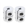 eMagTech 2pcs 5mm à 8mm Coupleurs d'arbre Boîtier en Alliage d'aluminium Accouplement Rigide Compatible avec Ender 3 V2 Ender 3