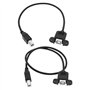 eMagTech Lot de 2 câbles USB 2.0 B mâle vers B femelle