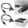 USB B mâle vers USB B femelle