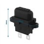 eMagTech Lot de 10 porte-fusibles à lame standard avec couvercles 250 V 50 A Protection contre les courts-circuits et les surcha