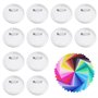 ECSiNG Lot de 50 badges pour loisirs créatifs et activités manuelles avec 100 feuilles de papier coloré 7 x 7 cm en plastique tr