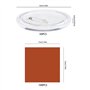 ECSiNG Lot de 50 badges pour loisirs créatifs et activités manuelles avec 100 feuilles de papier coloré 7 x 7 cm en plastique tr
