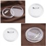 ECSiNG Lot de 50 badges pour loisirs créatifs et activités manuelles avec 100 feuilles de papier coloré 7 x 7 cm en plastique tr