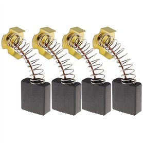 ECSiNG 2 Paires de Balais de Charbon 7x17x17mm Compatibles avec Rexon M2500A Scie à Onglet Pièces de Rechange pour Accessoires d