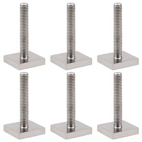 ECSiNG Lot de 6 adaptateurs de Rail en T M6 x 35 mm